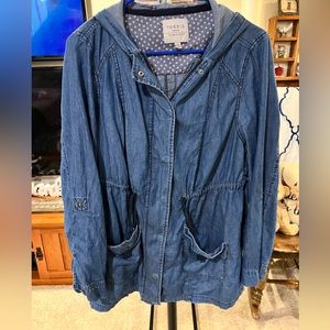 Torrid light denim jacket size 00